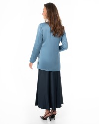 Blue Satin Tunic