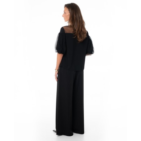 Black Wide-Leg Trousers