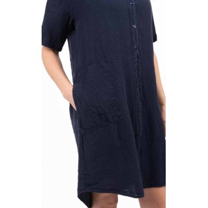 Lininė marškinių tipo suknelė (TM)