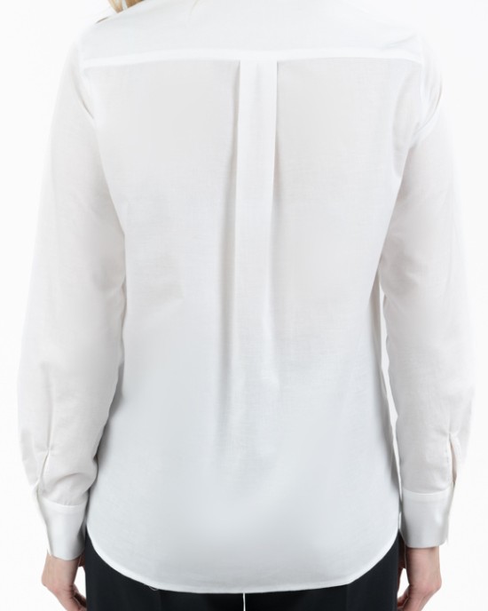 Balti marškiniai su detale (B)